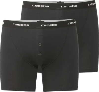 Produktbild von CECEBA Herren Long-Pants schwarz uni 2er Pack Größe: 14