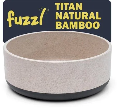 Immagine prodotto di Ciotola per cani in bambù 22 cm, grigia, antibatterica