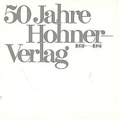 Produktbild von 50 Jahre Hohner-Verlag 1931 - 1981