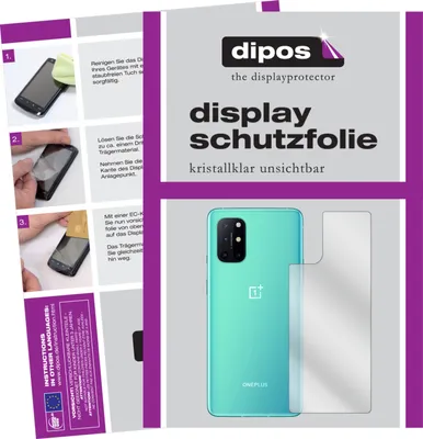 Zdjęcie produktu dla 2x folia ochronna dla OnePlus 8T z tyłu przezroczysta folia ochronna wyświetlacza dipos