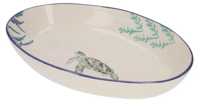 Produktbild von KEYHOMESTORE | Ovale Keramikbadewanne mit Schildkröten