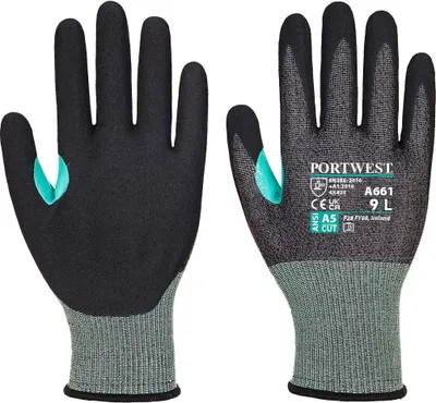 Produktbild von Portwest A661 CS VHR18 Nitrilschaum-Schnitthandschuh Black Gr. XL
