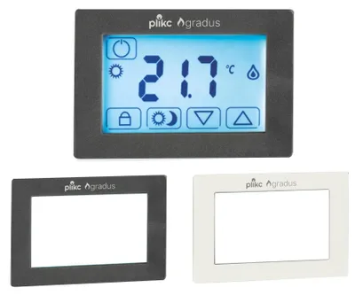Touchscreen-Thermostat Unterputz, batteriebetrieben, 2 Frontplatten