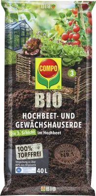 Produktbild von COMPOHochbeet und Gewächshauserde torffrei - 40 Liter