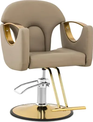 Produktbild von BARTON Friseurstuhl mit Fußstütze - beige