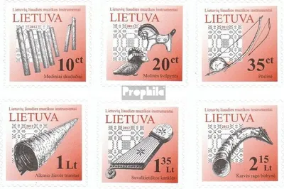 Produktbild von Briefmarken Litauen 2012 Mi 1087I-1092I (kompl.Ausg.) postfrisch Musikinstrumente