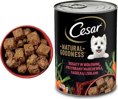 Produktbild von Cesar Hundenassfutter Rindfleisch Und Gemüse 400G
