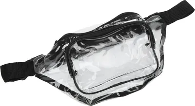 Immagine prodotto di Marsupio trasparente in PVC resistente all'acqua con cerniera multiuso per viaggiare Nero