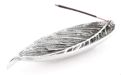 Wierookstaafjeshouder Blatt, Metall, 25 cm, asbeständig