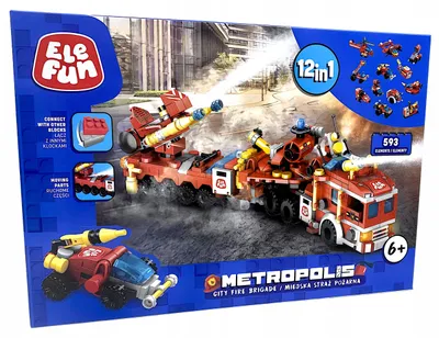 Produktbild von Elefun Stadtfeuerwehr Bausteinset 593 Teile ab 6 Jahre