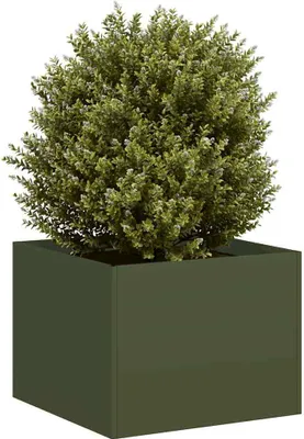 Produktbild von Möbel Pflanzgefäß Olivgrün 40x40x30 cm Stahl - Beete 860797