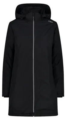 Image de CMP - Veste zippée pour femme, modèle manteau, couleur noire, taille 34