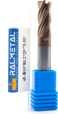 Produktbild von Radialfräser aus Vollhartmetall 10 x R0,2 x 75 mm 55 HRC