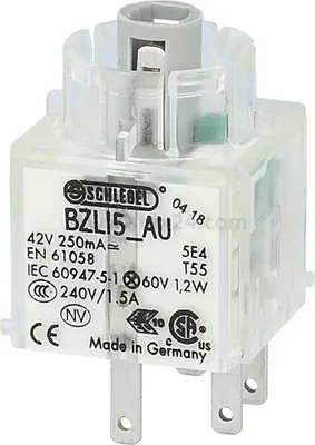Immagine prodotto di Georg Schlegel Contatto tattile luminoso, 1S Contatto BZ, illuminabile Spina piatta 2,8 mm x 0,8 mm - 1 pezzo