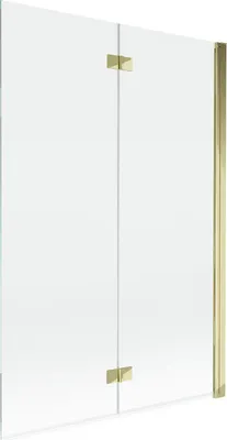 Zdjęcie produktu dla Mexen Mist parawan nawannowy 2-skrzydłowy prawy 120 x 150 cm, transparent, złoty - 8A9-120-002-50-00-P
