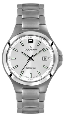 Produktbild von Dugena Herren-Armbanduhr Titan, Quarz, Titangehäuse, Saphirglas, Titanarmband, 5 bar