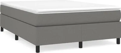 Produktbild von vidaXL Boxspringbettgestell Dunkelgrau 140x190 cm Stoff