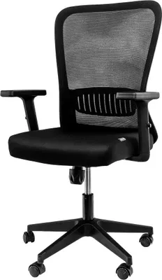 Obrázok produktu pre Ergonomická otočná kancelárska stolička Furvero Norma BP/A2D/L1D s integrovanými podrúčkami, nastaviteľnou bedrovou opierkou, čierna