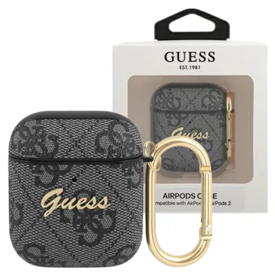Produktbild von Guess Gua24Gsmk Airpods 1/2 Abdeckung Szary/Grau 4G Script Metal Kollektion