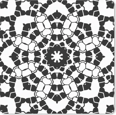 Produktbild von MuchoWow® Mauspad Mousepad Mandala - Schwarz und Weiß - Muster 30x30 cm - Mousepads - Maus Mat - Pad - Mausunterlage - Gaming