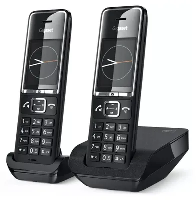 Produktbild von Schwarzes dect-doppelschnurtelefon mit anrufbeantworter Gigaset COMFORT550-DUO-BLACK