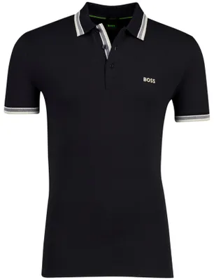 Produktbild von Boss Green Paddy Poloshirt Regular-Fit Piqué schwarz