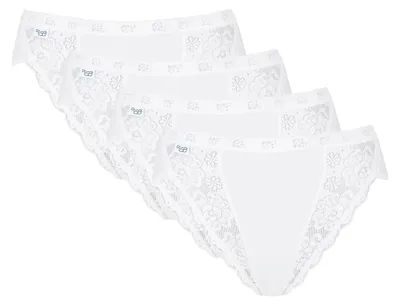 Produktbild von Sloggi Damen Unterhose Chic Tai , 4-Pack, 36, Weiß
