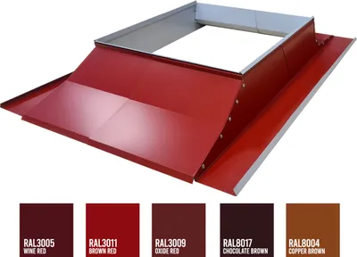 Produktbild von Kamineinfassung 310-560 / 380-650 Kaminverwahrung Schornsteineinfassung RAL