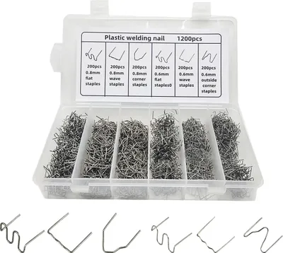 Produktbild von 1200 STueCKE Auto Kunststoff Reparatur Hot Heftklammern fuer Auto Stossstange Kunststoff Schweissen Reparatur