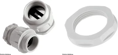 Produktbild von LAPP Flachkabelverschraubung mit Gegenmutter PG21x1,588 Polystyrol (PS) Gewindelänge 11,0mm - 1 Stück