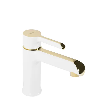 Produktbild von Rea Waschbeckenarmatur Melia Low White/Gold