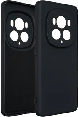 Produktbild von Beline Silikonhülle Honor Magic6 Pro Schwarz/Schwarz