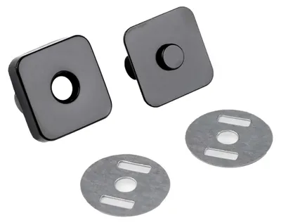 Produktbild von 5 Magnet-Verschlüsse 18x18mm Farbwahl - Taschen Schloss Verschluss