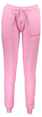 Produktbild von Damen Sporthose Rosa - Elastisch, Mit Kordelzug & Stickerei