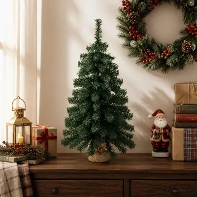 Productafbeelding van Mini Kerstboom 60 cm PVC Groen