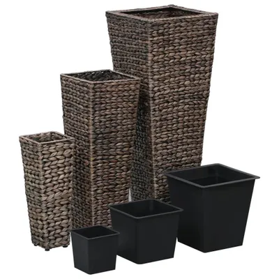 Zdjęcie produktu dla Podwyższone Donice, 3 Szt., Hiacynt Wodny, Ciemnobrązowe Lumarko!