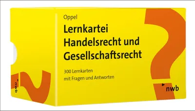 Produktbild von Lernkartei Handelsrecht und Gesellschaftsrecht