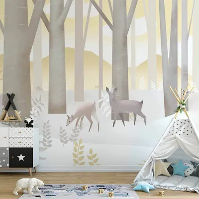 Produktbild von Vlies Fototapete - Fairy-Tale Forest - Third Variant 300x210 cm Für Kinder e-A-10002-a-c