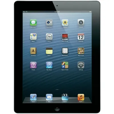 Produktbild von Apple iPadMD524FD/A 24,6 cm (9,7 Zoll) (IPS-Technologie (In-Plane-Switching), Retina-Display) 64 GB Tablet-PC - Apple A6X Prozessor - Schwarz - iOS 6 - Multi-Touch 2048 x 1536 Display - Bluetooth - LED Hintergrundbeleuchtung - Slate
