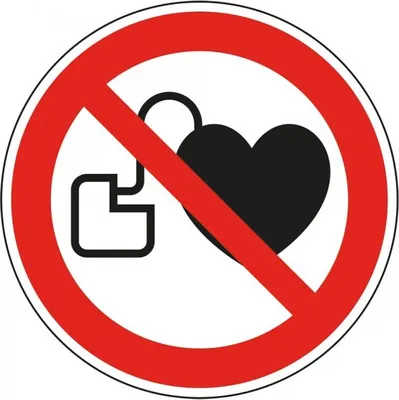 Produktbild von Dreifke® Alu-Schild "Kein Zutritt für Personen mit Herzschrittmachern oder im...