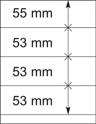 Produktbild von Lindner 802408P T-Blanko-Blätter - 10er-Packung