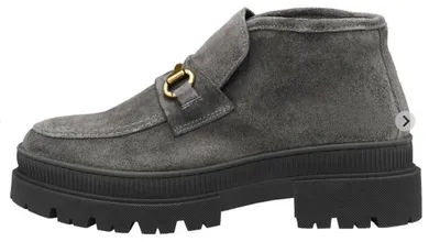 Produktbild von Lloyd Damen Leder Mokassins mit Gummisohle und Metall-Horsebit-Schnalle