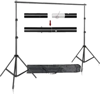 Obrázok produktu pre Stojan na pozadie pre fotoštúdio, nastaviteľný teleskopický stojan, taška na prenášanie,  bežný, 2x3m