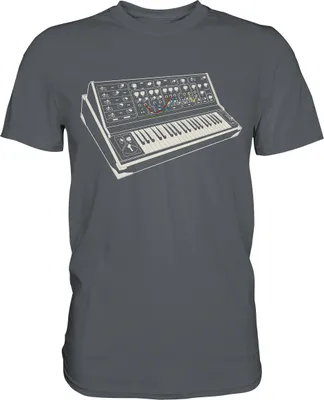 Produktbild von Modular Synthesizer Analog Retro Elektro Musik T-Shirt – Dark Grey / S