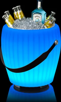 Produktbild von The JOOULY Getränkekühler mit Bluetooth Lautsprecher und Licht JOOULY bowl L weiß | Ø34x36cm