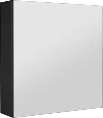 Zdjęcie produktu dla Szafka łazienkowa z lustrem lustrzana wisząca do łazienki czarna loft 60 cm