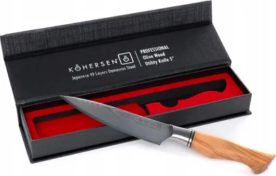 Produktbild von KOHERSEN PROFESSIONAL OLIVENHOLZ-ALLTAGSMESSER 12,7 cm