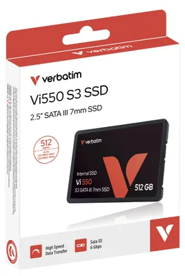 Produktbild von Verbatim Vi550 S3 2,5  SSD 512GB SATA III                   49352