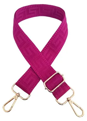Produktbild von Verstellbarer Schultergurt für Taschen - 72-130 cm Ersatz-Taschengurt mit Karabiner - 3,8 cm breiter Riemen - Rose