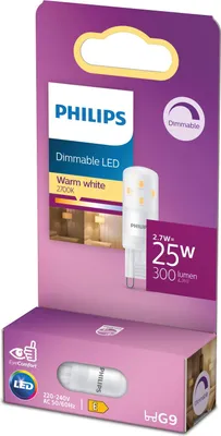 Obrázok produktu pre LED G9 Kapsula 2,7W (25W) Stmievateľná 300lm